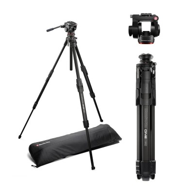Комплект из алюминиевого штатива Manfrotto MTONEA и головы MVH500XAH