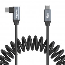 Кабель спиральный SmallRig 4792 USB-C / USB-C (прямой и Г-образный штекеры) 35 см Кабель спиральный SmallRig 4792 USB-C / USB-C (прямой и Г-образный штекеры) 35 см