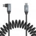 Кабель спиральный SmallRig 4792 USB-C / USB-C (прямой и Г-образный штекеры) 35 см Кабель спиральный SmallRig 4792 USB-C / USB-C (прямой и Г-образный штекеры) 35 см