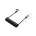 Кабель спиральный SmallRig 4792 USB-C / USB-C (прямой и Г-образный штекеры) 35 см