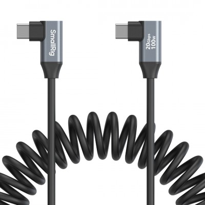 Кабель спиральный SmallRig 4793 USB-C / USB-C (Г-образные штекеры) 35 см