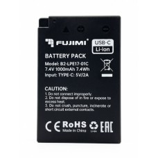 Аккумулятор Fujimi FBTLP-E17 (1000 mAh) с портом USB-C для камер Canon