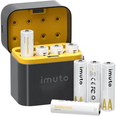 Аккумулятор Imuto 2400mAh AA (8 шт.) + зарядный кейс