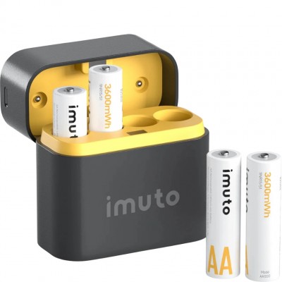 Аккумулятор Imuto 2400mAh AA (4 шт.) + зарядный кейс