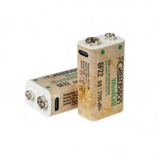 Аккумулятор GreenBean WoodCell 6F22 зарядка USB-C (набор 2 шт.)