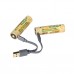 Аккумулятор GreenBean WoodCell 18650 зарядка USB-C (набор 2 шт.)