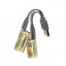Аккумулятор GreenBean WoodCell CR123A зарядка USB-C (набор 2 шт.)